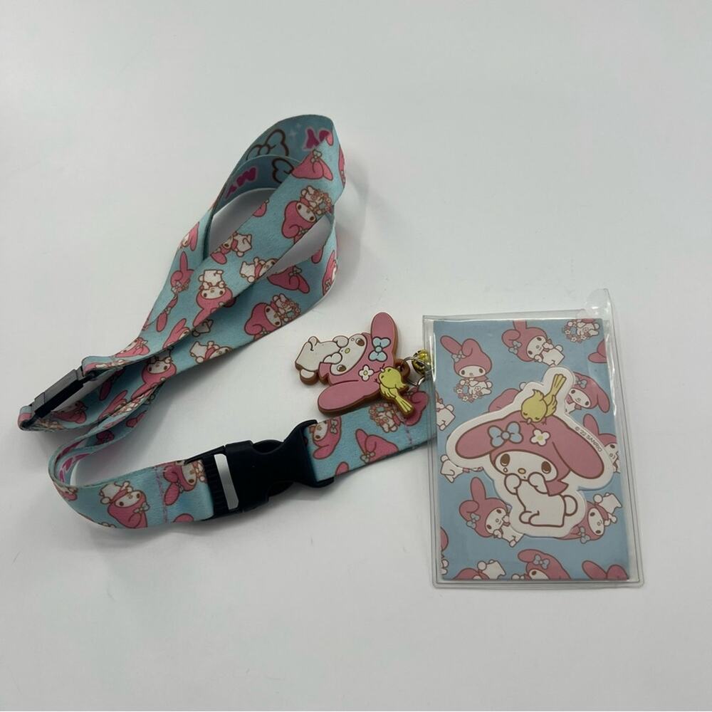 Sanrio My Melody Lanyard Blue and Pink Character Charm Accessories